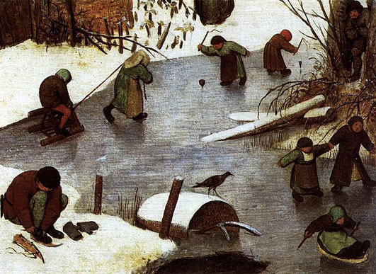 Detail schilderij Pieter brueghel de Oude