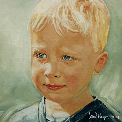 portret schilderij Sjoerd