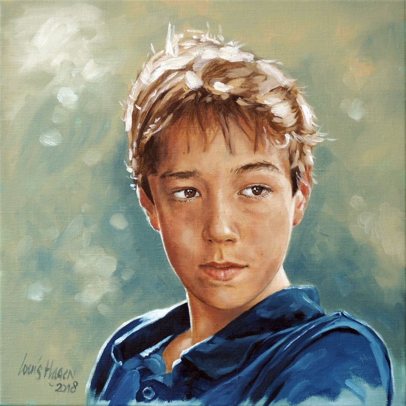 Portret schilderij Reinder 