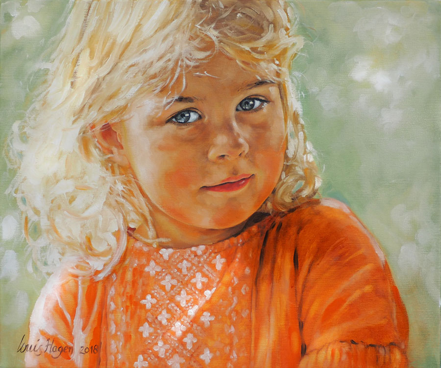 Portret schilderij Anne 