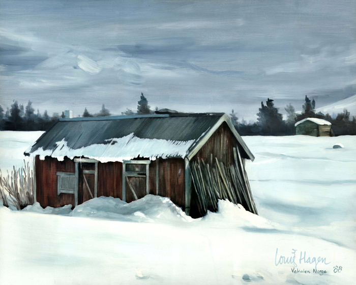 Olieverf schilderij: Valdalen Noorwegen