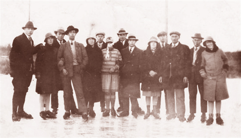 Ankeveen op de schaats 1928