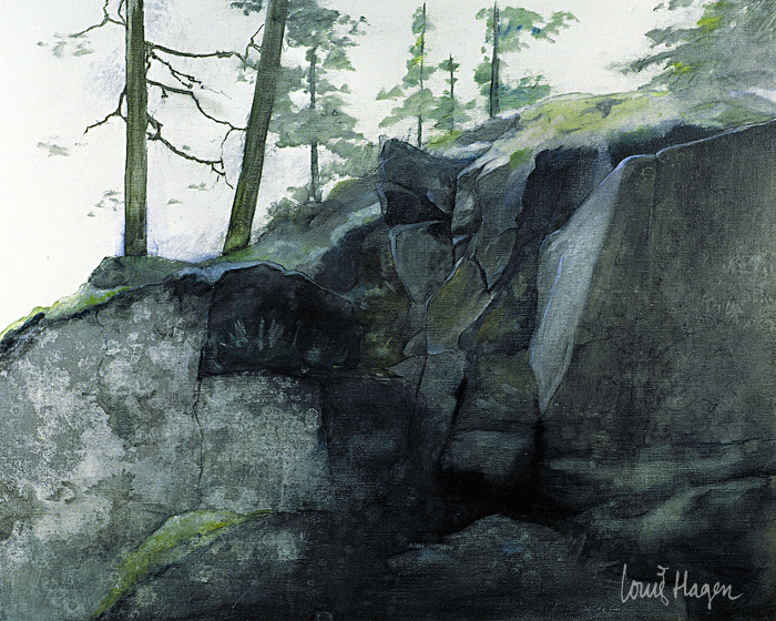 Olieverf schilderij: Halleberg Sverige