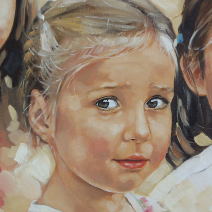 portret schilderij FFion