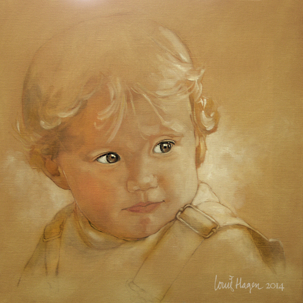 Portret Schilderij Hanna