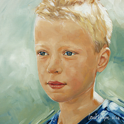 portret schilderij Theis