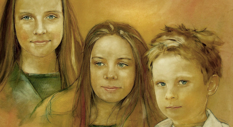 Kinderportret schilderij