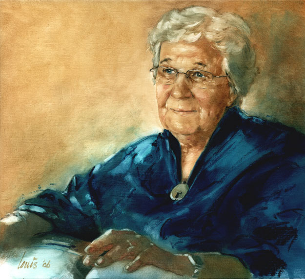 Portret Schilderij van Mies