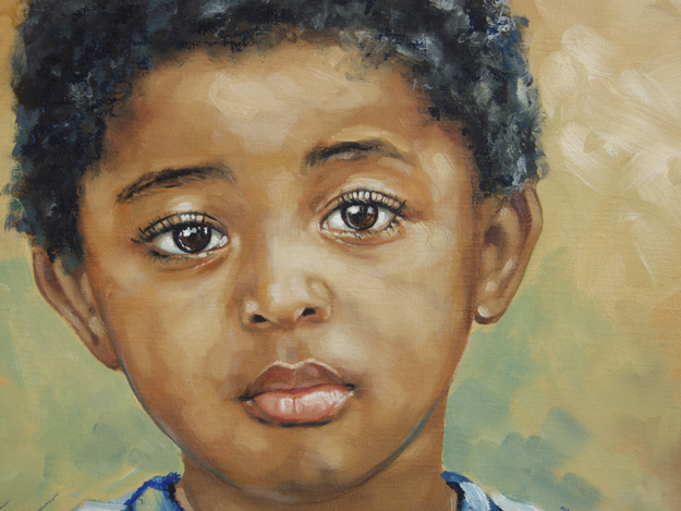 Portret schilderij Shane