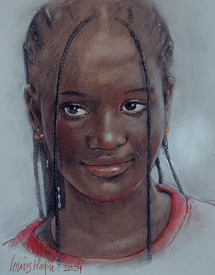 Portret schilderij Ramatoulei 