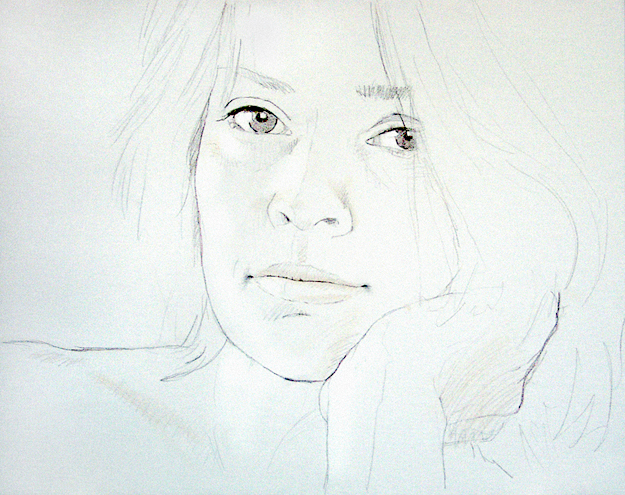 Portretschets Annemarie Lanting