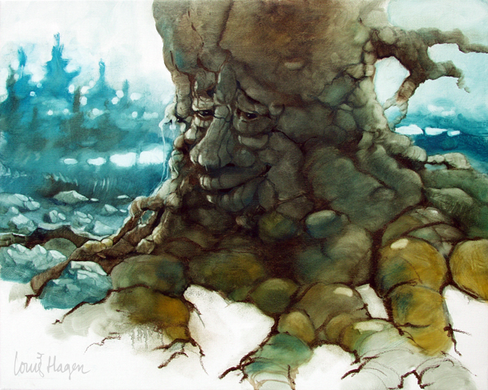 Olieverf schilderij: Vertelboom