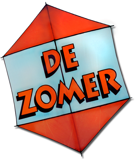 vlieger voor strandpaviljoen De Zomer